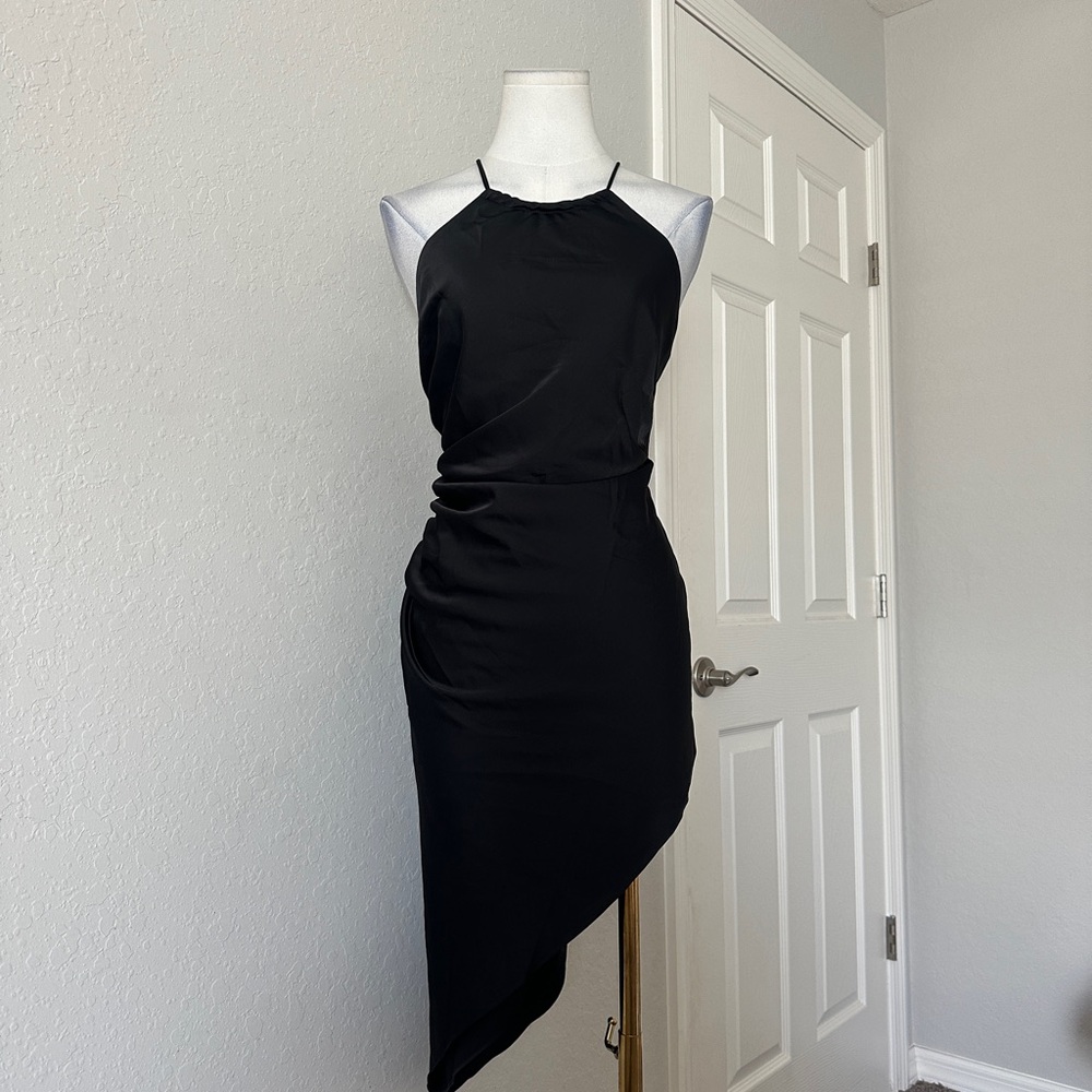 Nookie Black Asymmetrical Dress